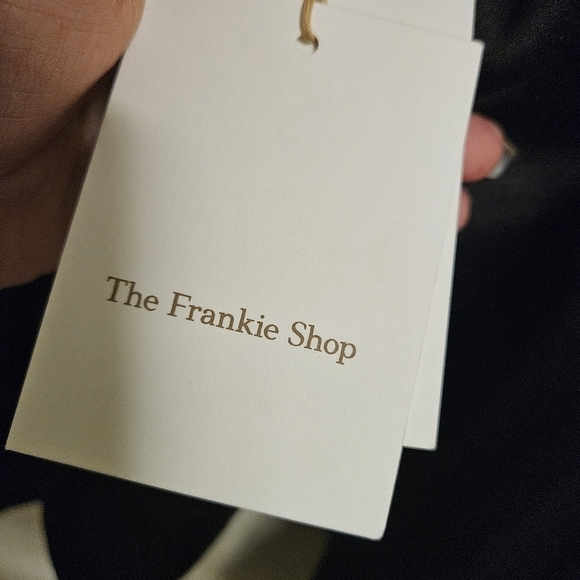 The Frankie Shop Black Kemp Silky Blouse Size M/L NWT - Picture 9 of 12